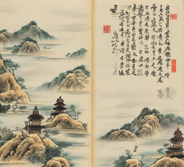 晋州山水画册的设计艺术 晋州山水画册的设计艺术